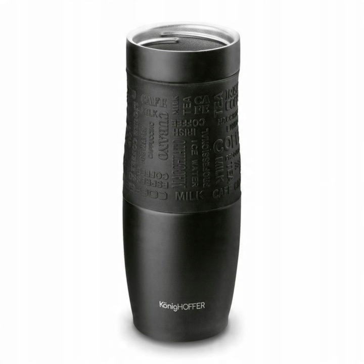 Kubek termiczny Konighoffer Frizo 480 ml czarny