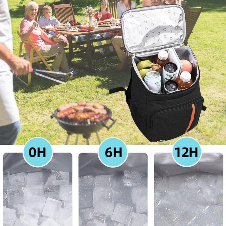 PLECAK TERMICZNY TORBA TERMICZNA TURYSTYCZNY NA 20L PIKNIK TERMOIZOLACYJNA