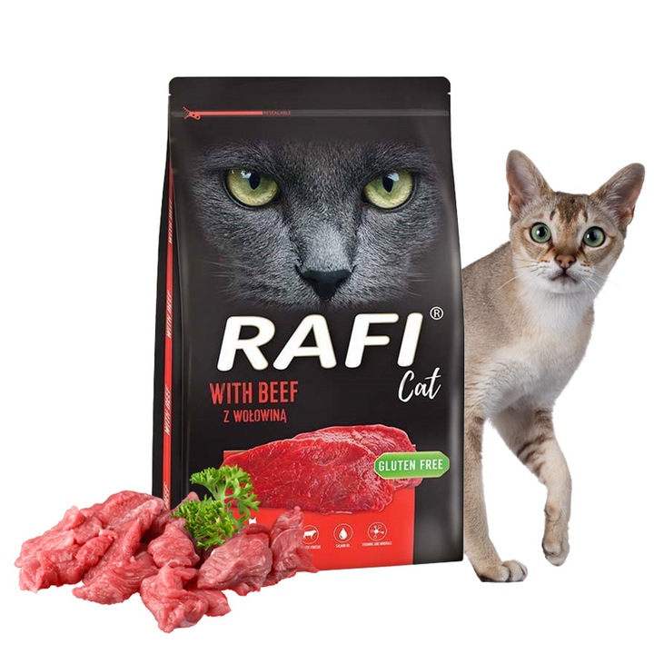 Rafi Cat sucha karma dla KOTA wołowina 7kg