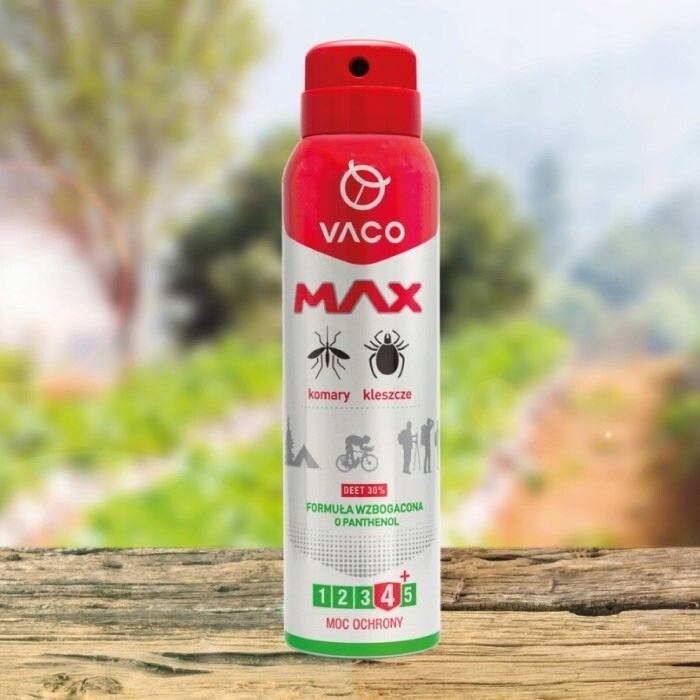 Spray na komary, kleszcze i meszki Max z DEET 30% Vaco 100 ml x 3 sztuki