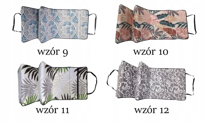 MATERAC PLAŻOWY, RÓŻNE WZORY mata na plaże kamieniste Chorwacja