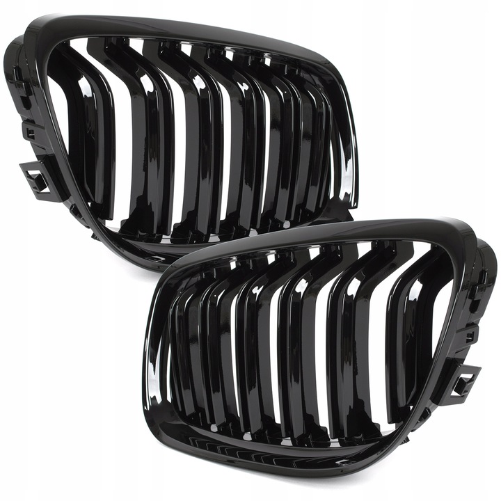 Nerki grill atrapa Czarny połysk do BMW E90 E91lifting 2008-2013