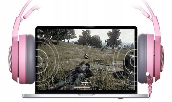 SŁUCHAWKI GAMINGOWE USB KOCIE USZY LED WIBRACJE !!