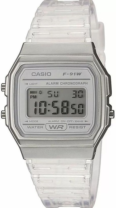 CYFROWY ZEGAREK CASIO F-91WS-7EF RETRO SPORT KLASYK MAŁY UNISEX +BOX 35mm