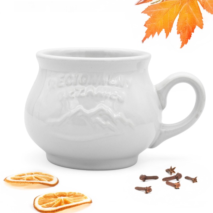 Komplet 2x KUBEK kamionkowy DO GRZAŃCA na grzane wino piwo zestaw do wina