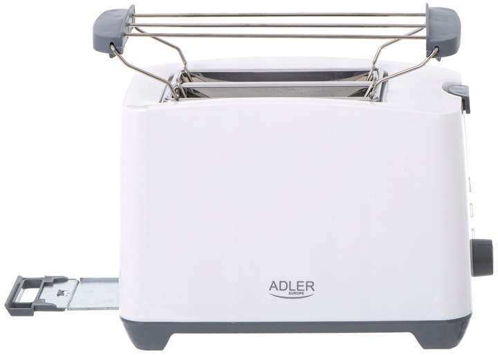 Toster Adler AD 3216 biały 1000 W lampka ruszt
