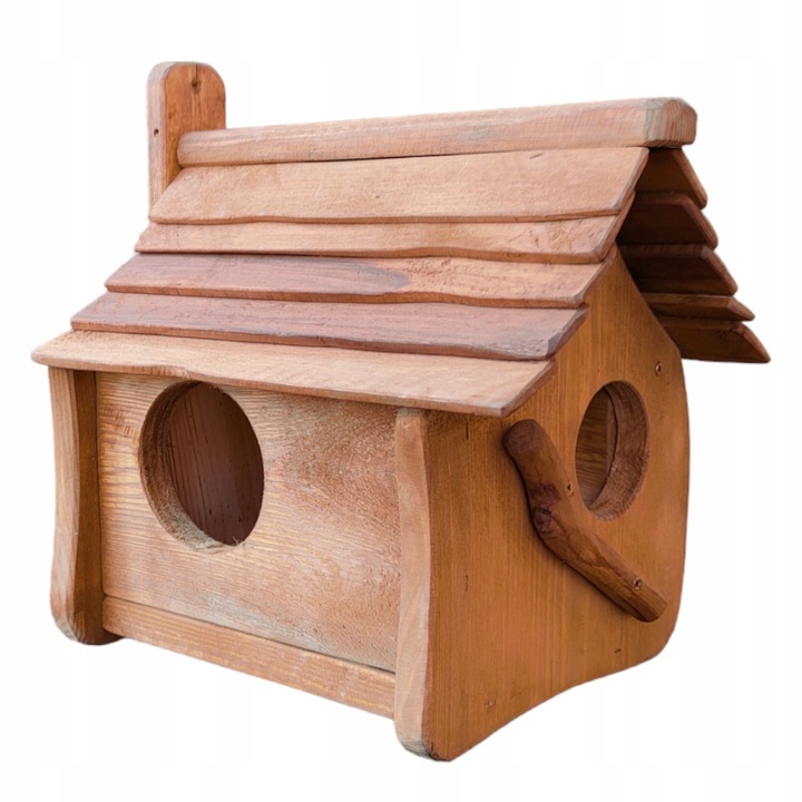 Domek dla WIEWIÓREK - brązowy rustkalny rzemieślniczy, doskonały na prezent