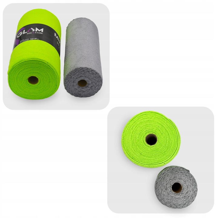 RĘCZNIKI Z MIKROFIBRY W ROLCE 30x30cm SZMATKI ŚCIERKI MIKROFIBRA 50szt.