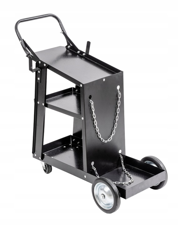 Wózek spawalniczy DEDRA do spawarki Półka na butle Stabilny Mobilny 4 półki