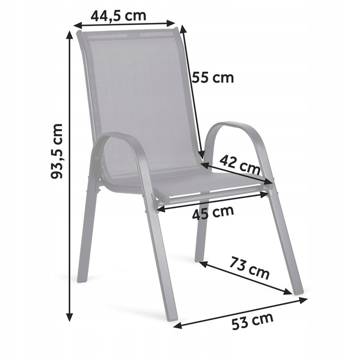 ZESTAW STOLIK OKRĄGŁY 2 KRZESŁA METALOWE TEKSTYLNE OGRODOWE NA TARAS BALKON