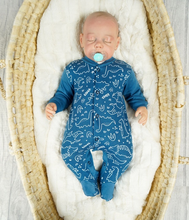 PAJAC PAJACYK r.74 jeans dinozaury w.421j bawełna