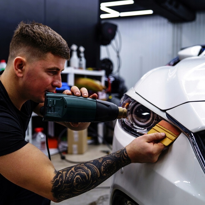 Folia Do Przyciemniania Lamp Czarna Ciemna Do Przednich Tylnych Reflektorów