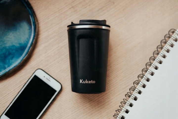 KUBEK TERMICZNY TERMOS 380 ML WYŚWIETLACZ EKRAN LCD NA KAWĘ HERBATĘ SMART