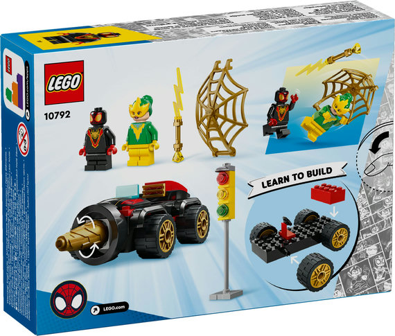 LEGO SPIDEY 10792 SAMOCHÓD SPIDERMANA POJAZD WIERTŁOWY AUTO I ELECTRO 4+