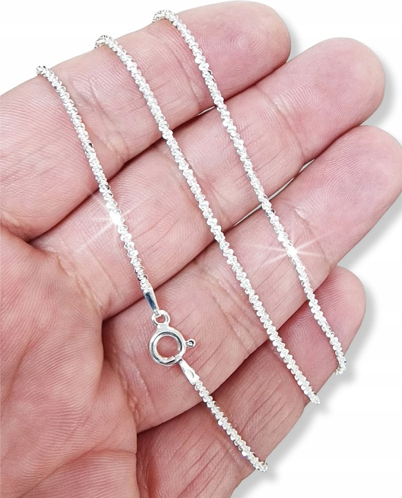 ŁAŃCUSZEK SREBRNY NASZYJNIK DAMSKI ŚLICZNY BŁYSZCZĄCY NA PREZENT + GRATIS