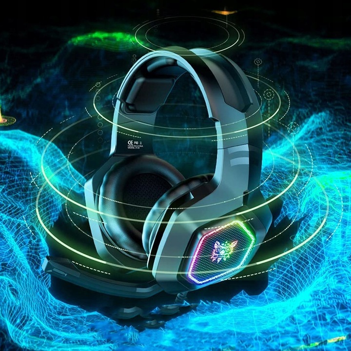 ONIKUMA K10 SŁUCHAWKI GAMINGOWE NAUSZNE PRZEWODOWE Z MIKROFONEM DO PC RGB