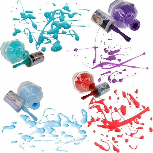 KRAINA LODU DUŻY ZESTAW 12 LAKIERÓW DO MALOWANIA PAZNOKCI NA PREZENT+GRATIS