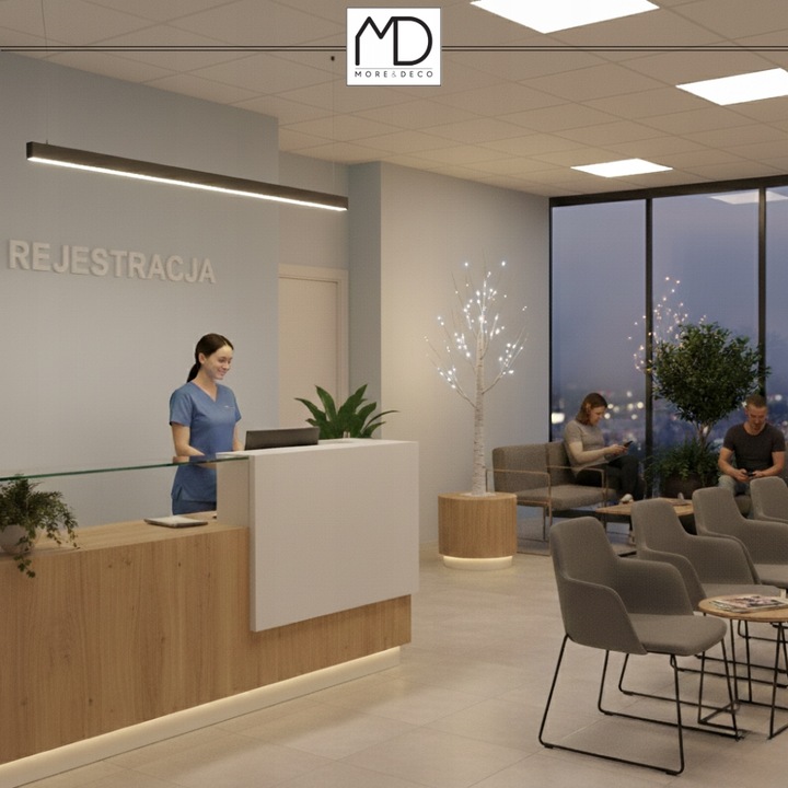 Brzoza led 120 cm 96 led kolor zimny drzewko świąteczne święta dekoracja