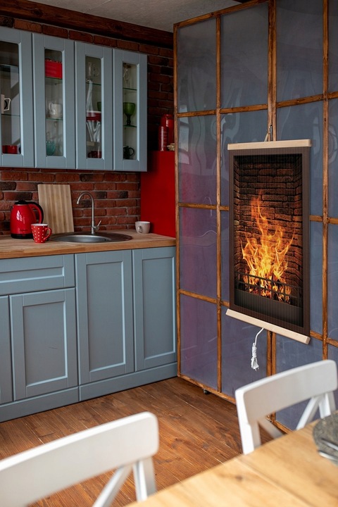 Grzejnik na podczerwień TRIO - wzór: KOMINEK z REGULATOREM MOCY na 2 tryby