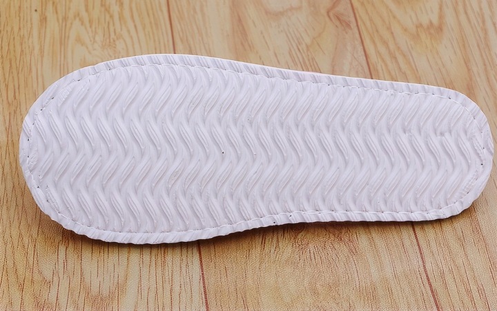 10 PAR Kapcie hotelowe Klapki uniwersalne FROTTE zakryte palce RÓŻOWE SPA