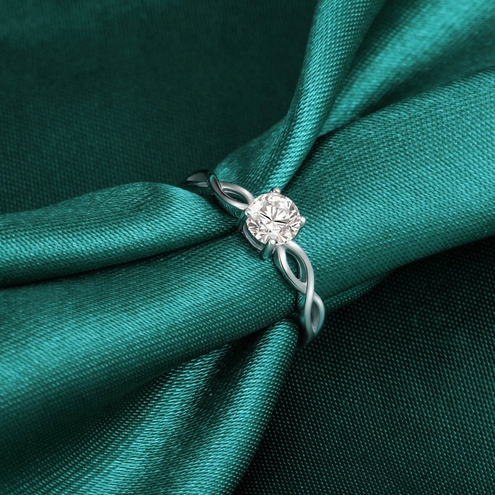 PIERŚCIONEK SREBRNY REGULOWANY NIESKOŃCZONOŚĆ SREBRO 925