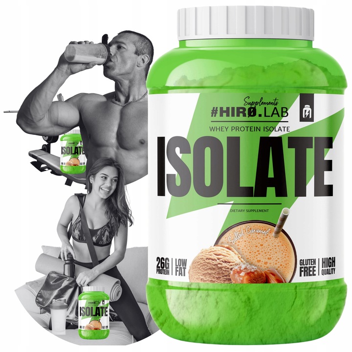 Izolat Białka BIAŁKO 1800 g wpi iso Whey Protein Isolate SŁONY KARMEL HIRO