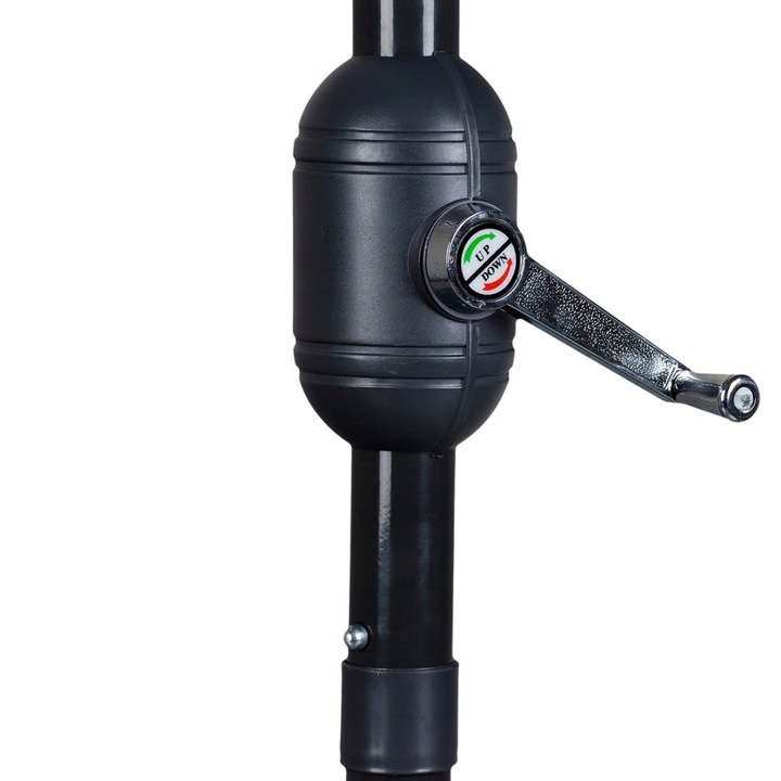 Parasol Ogrodowy Półparasol 2,7m Szary Ścienny Na Taras Balkon