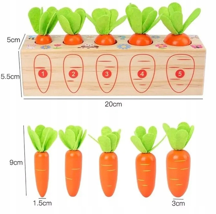 Drewniana gra- marchewki EMPIS