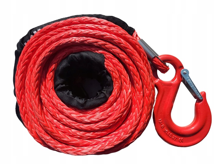 LINA SYNTETYCZNA DO WYCIĄGARKI 12mm 24m SYNTETYK 4X4