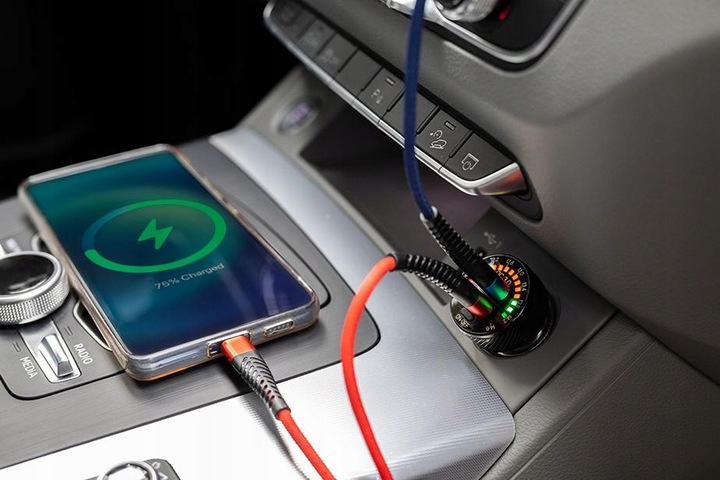 Ładowarka Samochodowa 2 x USB z szybkim ładowaniem 36W QC3.0 Sklep GSM W-WA