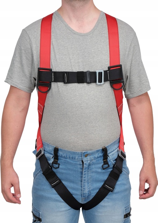 YATO SZELKI BEZPIECZEŃSTWA Z AMORTYZATOREM KARABINKI BHP REGULOWANE ZESTAW