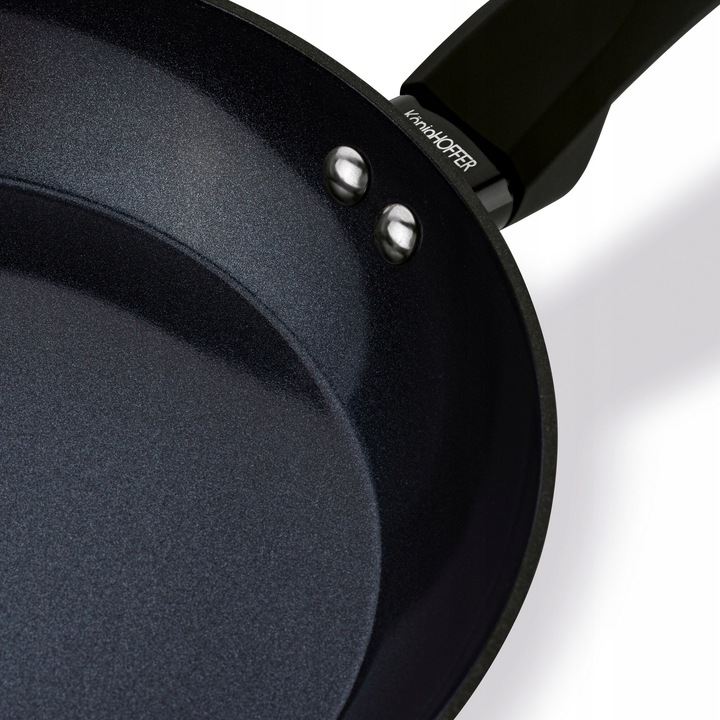 PATELNIA Indukcja CERAMICZNA DUŻA Gaz SOLIDNA Konighoffer Triste Black 28cm