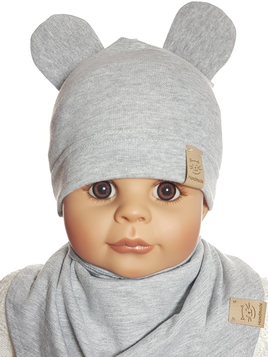 KOMPLET CHŁOPIECY CZAPKA MIKI + CHUSTKA CZAPECZKA CHUSTECZKA 3-12 MC 4WZORY