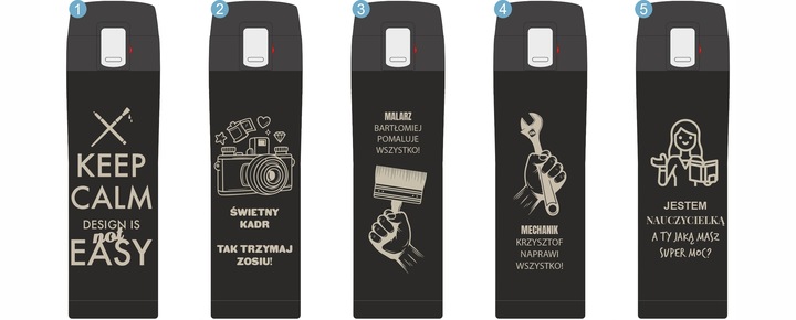 KUBEK TERMICZNY TERMOS NA KAWĘ HERBATĘ DO SAMOCHODU 440 ml PREZENT GRAWER