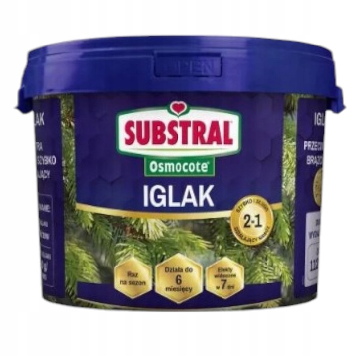 SUBSTRAL OSMOCOTE IGLAK 4,5kg NAWÓZ 2w1 TUJE