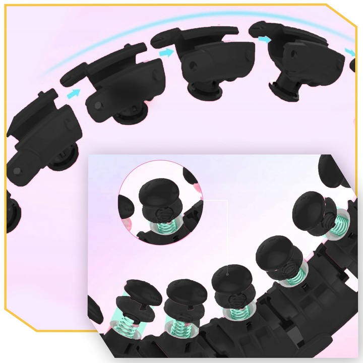 HULA HOP Z OBCIĄŻENIEM Odchudzające Obciążnikiem Smart z Wypustkami HULAHOP