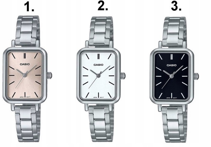 ZEGAREK DAMSKI CASIO LTP-V009 srebrny bransoletka + BOX + GRAWER