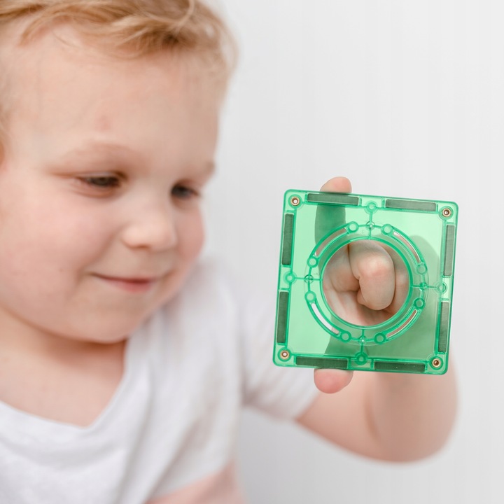 Connetix: klocki magnetyczne tor kulkowy kulodrom Ball Runn 92 elementy