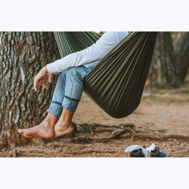 Hamak turystyczny dwuosobowy Ticket To The Moon King Size army green