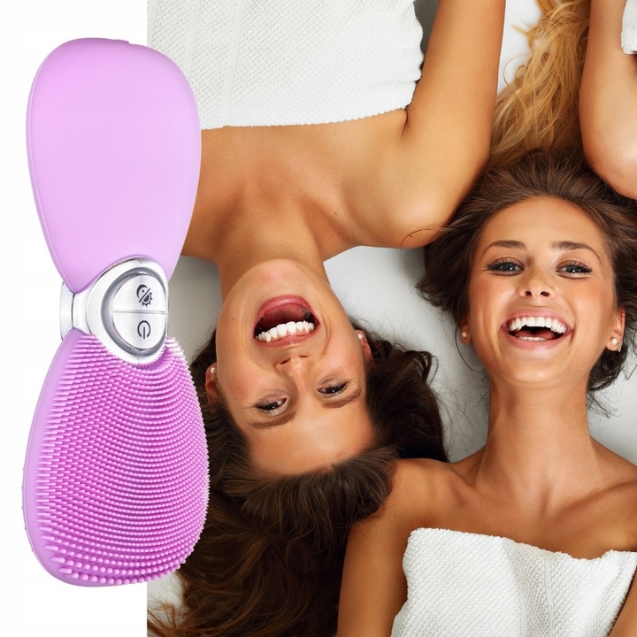 SONICZNA SZCZOTECZKA DO TWARZY PODGRZEWANA MASAŻER 2PROGRAMY VITAMMY SILIKO