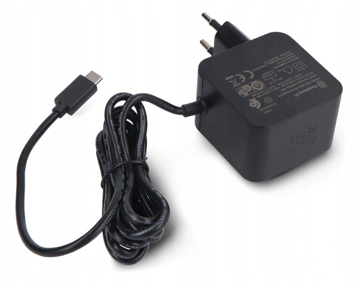 Raspberry Pi 27W USB-C Power Supply - oficjalny zasilacz USB C 5,1V / 5A