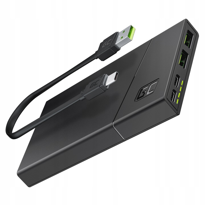 Green Cell Powerbank 10000mAh 18W PowerPlay10s 2x USB-C PD 2x USB-A QC 3.0