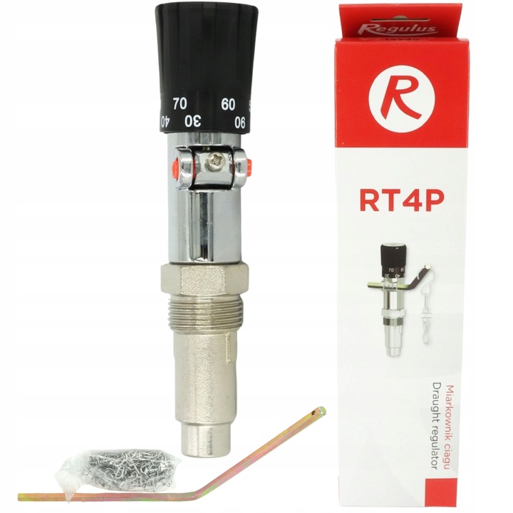 MIARKOWNIK REGULATOR CIĄGU POWIETRZA DO KOTŁA PIECA 3/4" REGULUS RT4P