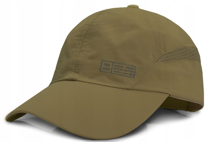 CZAPKA z Daszkiem Przewiewna Bejsbolówka z Siatką ZIELONA KHAKI Pako Jeans