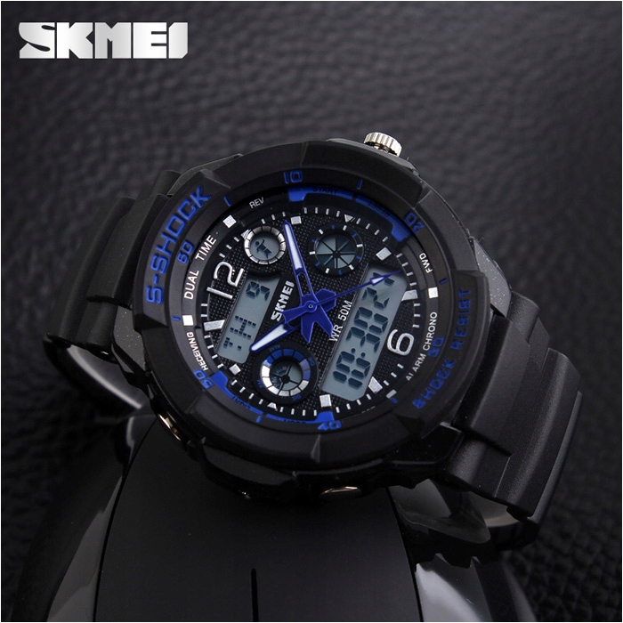 Zegarek dziecięcy SKMEI elektroniczny stoper data alarm podświetlenie