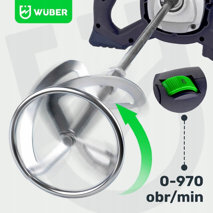 MIESZADŁO ELEKTRYCZNE DO KLEJU FARB BETONU 2600W + 2x MIESZALNIK PRZEDŁUŻKI