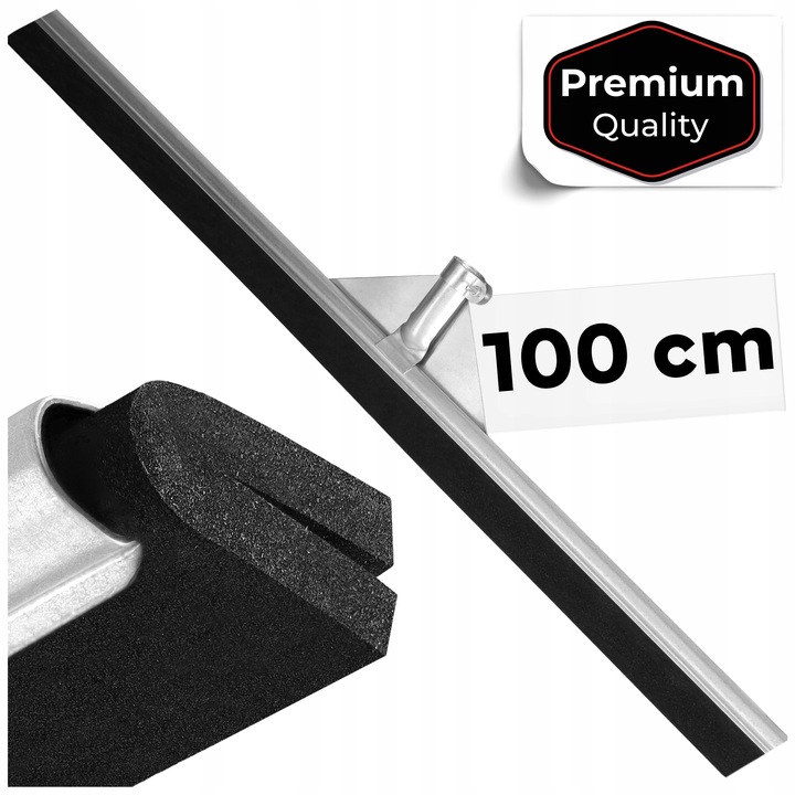 Ściągaczka do wody podłóg z kijem 100 cm STALOWA STALOWA SZTYWNA + TRZONEK