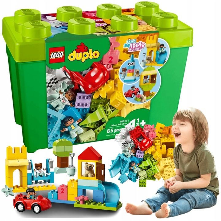 KLOCKI LEGO DUPLO DUŻE PUDEŁKO XXL KREATYWNE KLOCKI PREZENT DLA 2,3,4 LATKA