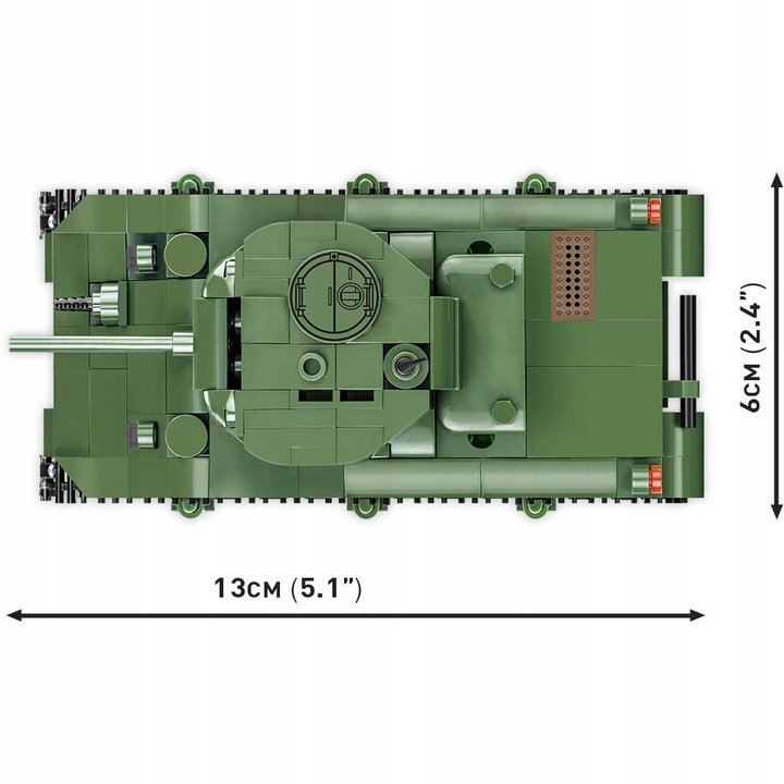 Klocki COBI-2715 HC WWII SHERMAN M4A1 312 KL.