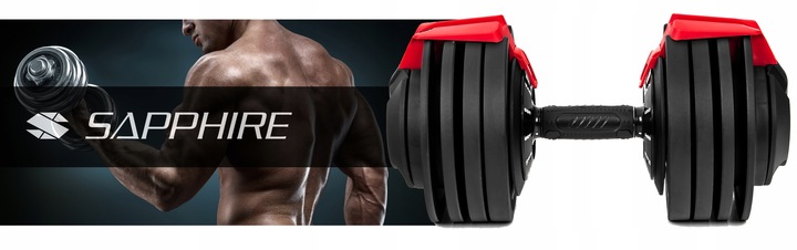 HANTEL regulowany KETTLEBELL 2w1 HANTLA 2KG-24KG zestaw 1x hantle SYSTEM